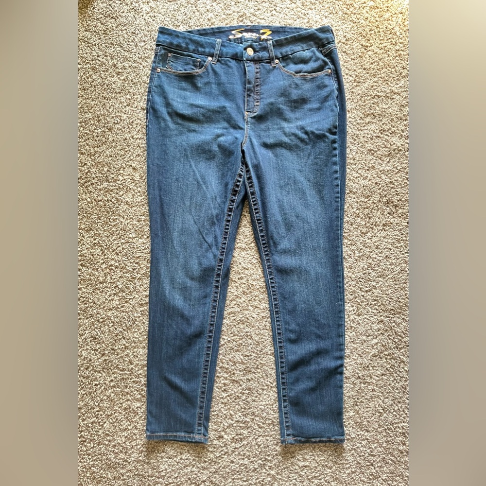SEVEN7 Tummyless High Rise Skinny Denim Jeans Size 16 High Rise